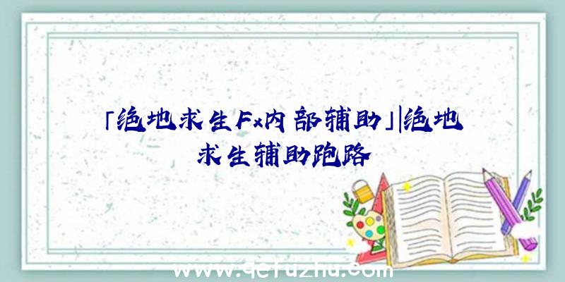 「绝地求生Fx内部辅助」|绝地求生辅助跑路